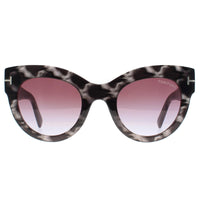 Tom Ford Sunglasses Lucilla FT1063 56Z Havana Marble Violet Gradient