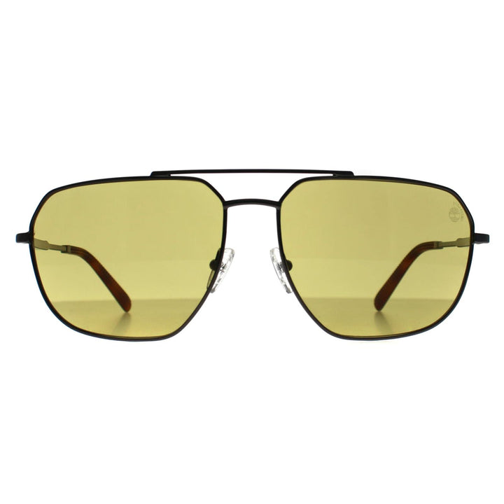 Timberland Sunglasses TB00009 06H Shiny Dark Nickeltin Brown Polarized