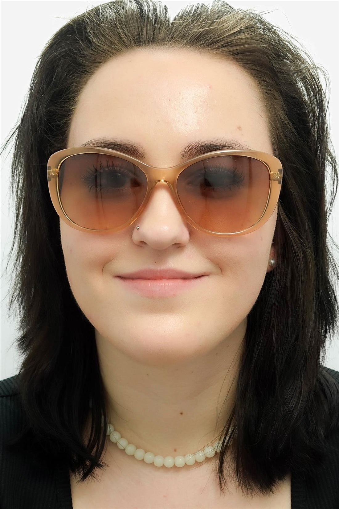 Calvin Klein Sunglasses CK19560S 270 Crystal Beige Brown Gradient