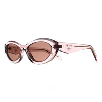 Prada Sunglasses PR26ZS 19Q10D Transparent Peach Light Brown