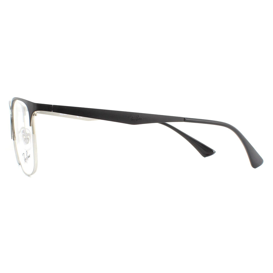 Ray-Ban Glasses Frames RX6421 2997 Black and Silver 52mm