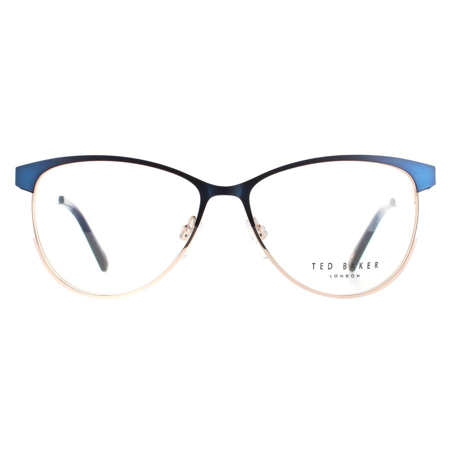 Ted Baker Glasses Frames TB2255 Aure 682 Navy Blue and Gold Women