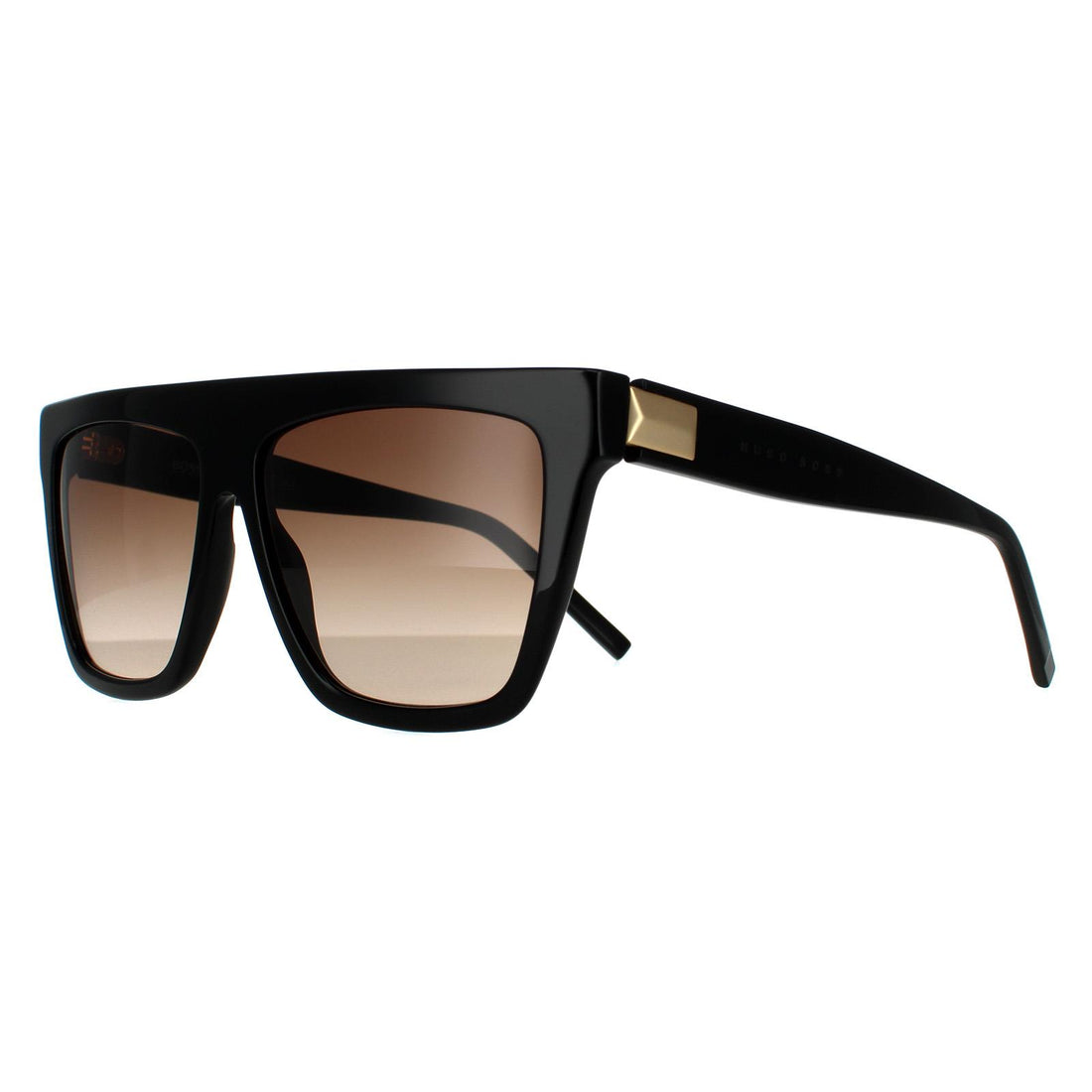 Hugo Boss Sunglasses BOSS 1153/S 807 HA Shiny Black Brown Gradient