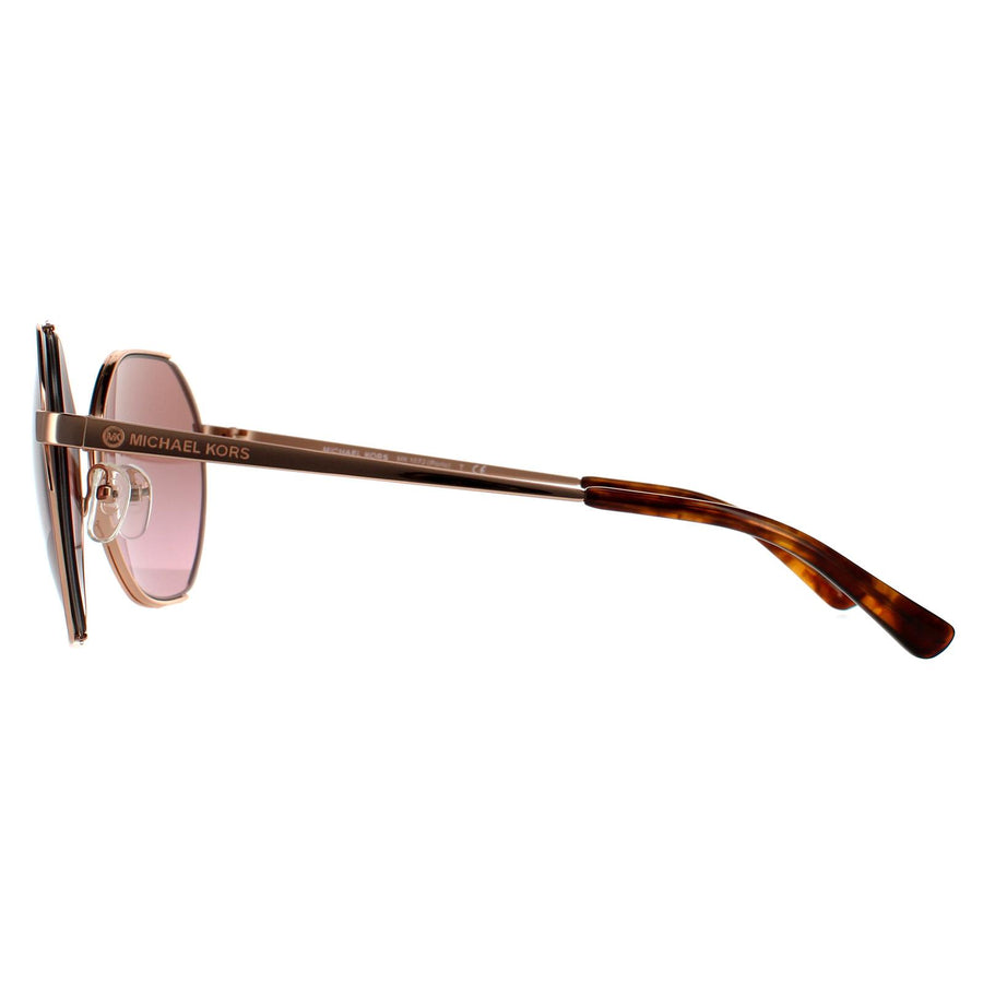 Michael Kors Sunglasses MK1072 110814 Rose Gold Brown Pink Gradient