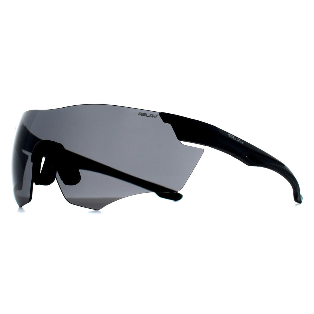 Relay Wrap Unisex Matte Black Smoke Vector Edge X2 Sunglasses