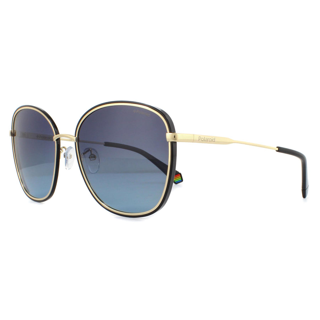 Polaroid Sunglasses PLD 6117/G/S 2M2 WJ Black Gold Grey Gradient Polarized