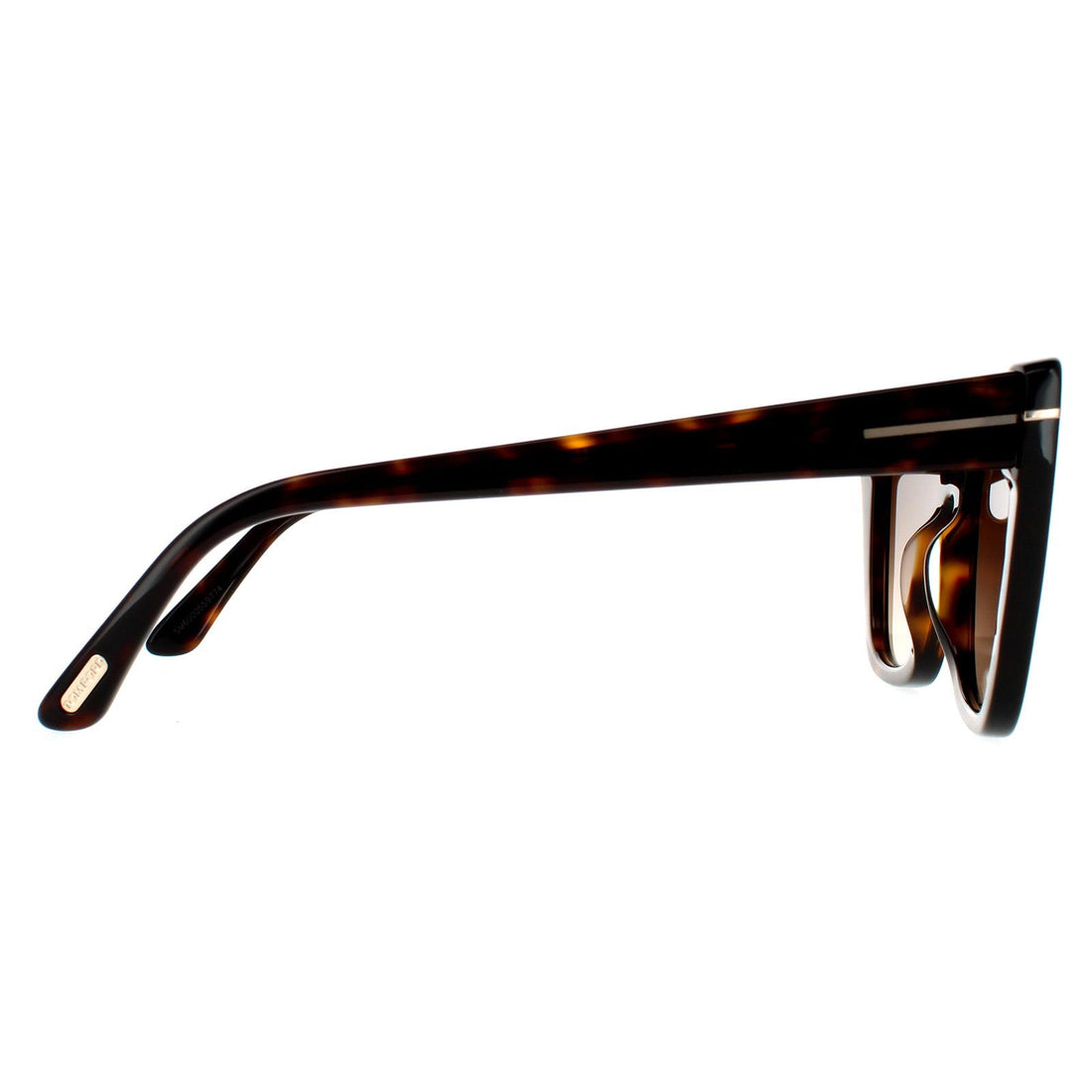 Tom Ford Sunglasses Poppy FT0846 52F Dark Havana Brown Gradient