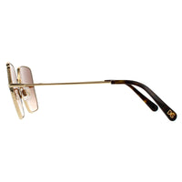 Dolce & Gabbana Sunglasses DG2242 02/13 Gold Dark Brown Gradient