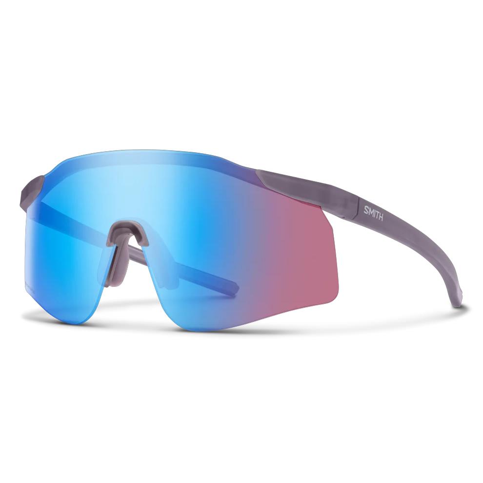Smith Sunglasses Defy 4QI G0 Matte Meteorite Crystal ChromaPop Low Light Rose Blue Mirror
