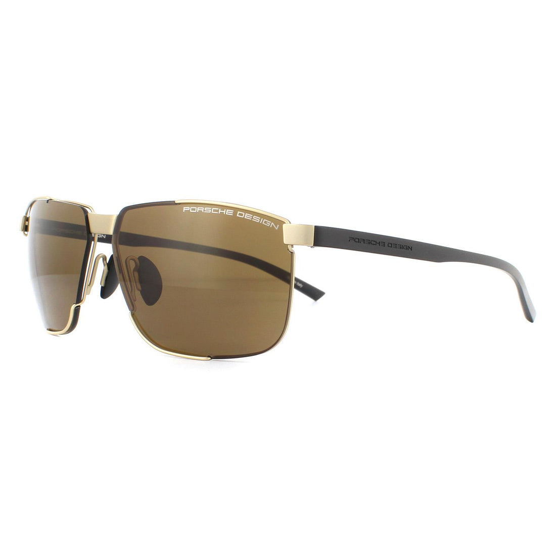 Porsche Design Sunglasses P8680 B Gold Brown