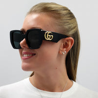 Gucci Sunglasses GG0956S 003 Black Grey