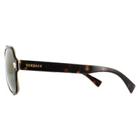 Versace Sunglasses VE2199 12524T Dark Havana Dark Grey Mirror Gold