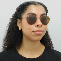 Ray-Ban Sunglasses RB3637 New Round 920233 Rose Gold Brown
