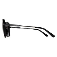 Michael Kors Sunglasses MK2185BU Flatiron 30058G Shiny Black Dark Grey Gradient