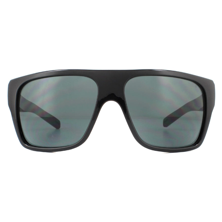Bolle Falco Sunglasses Shiny Black TNS Grey