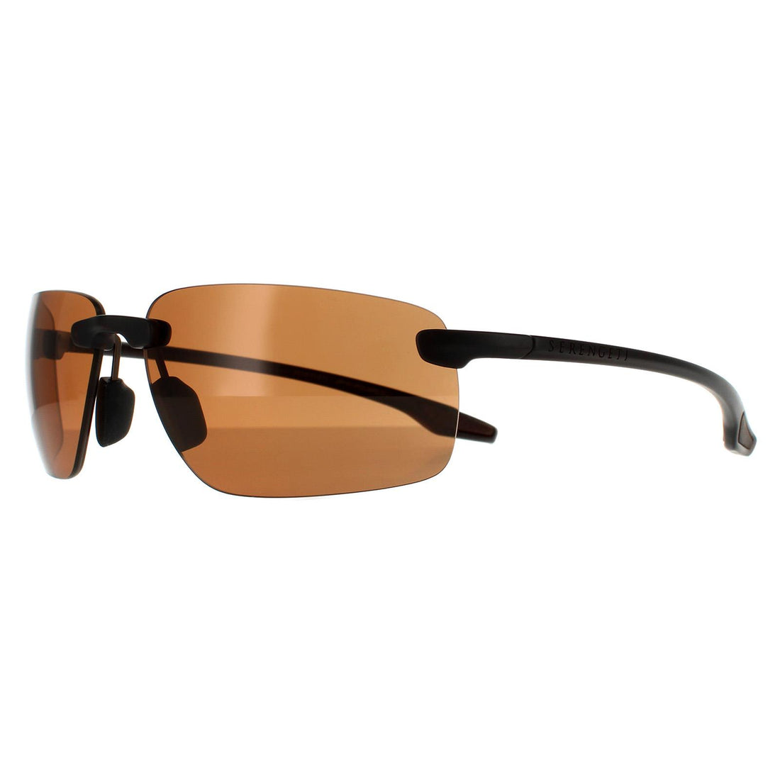 Serengeti Sunglasses Erice 8502 Dark Brown Sanded PhD 2.0 Polarized Drivers Brown
