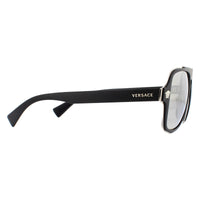 Versace Sunglasses VE2199 10006G Matte Black Dark Grey Silver Mirror