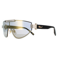 Chopard Sunglasses SCHF09S 300G Shiny Rose Gold Smoke Gold Mirror