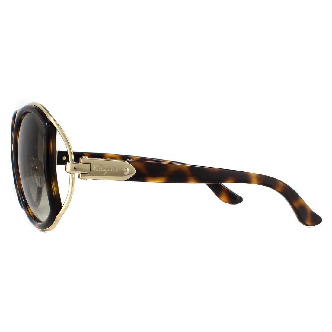 Salvatore Ferragamo Sunglasses SF719S 238 Dark Tortoise Brown Gradient