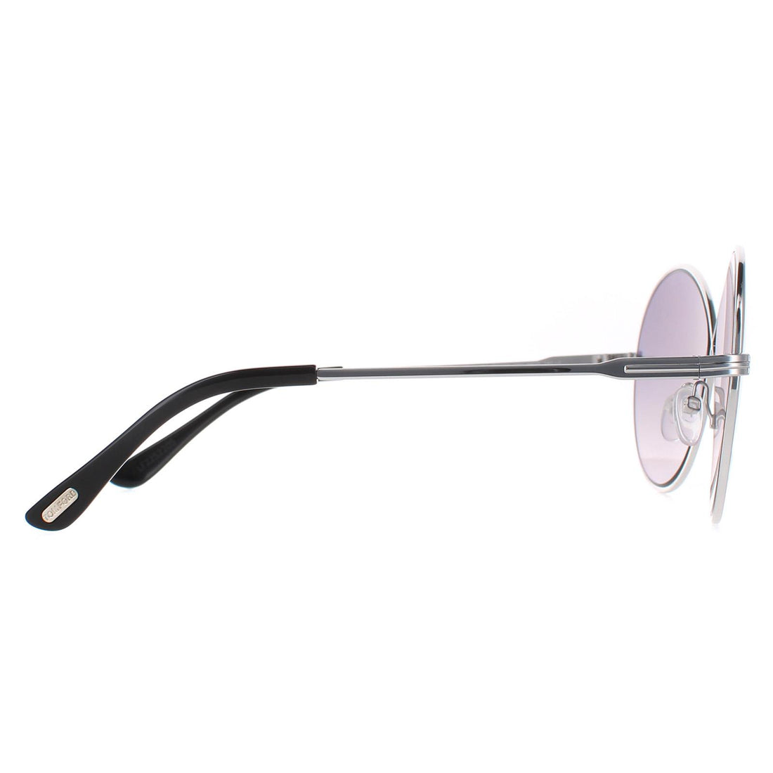 Tom Ford Sunglasses 0564 Rania 02 18C Shiny Rodium Smoke Grey Mirror