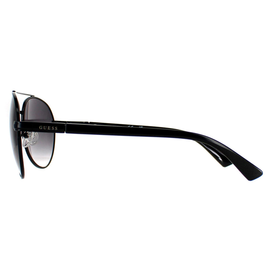 Guess Sunglasses GF0418 01B Shiny Black Smoke Gradient