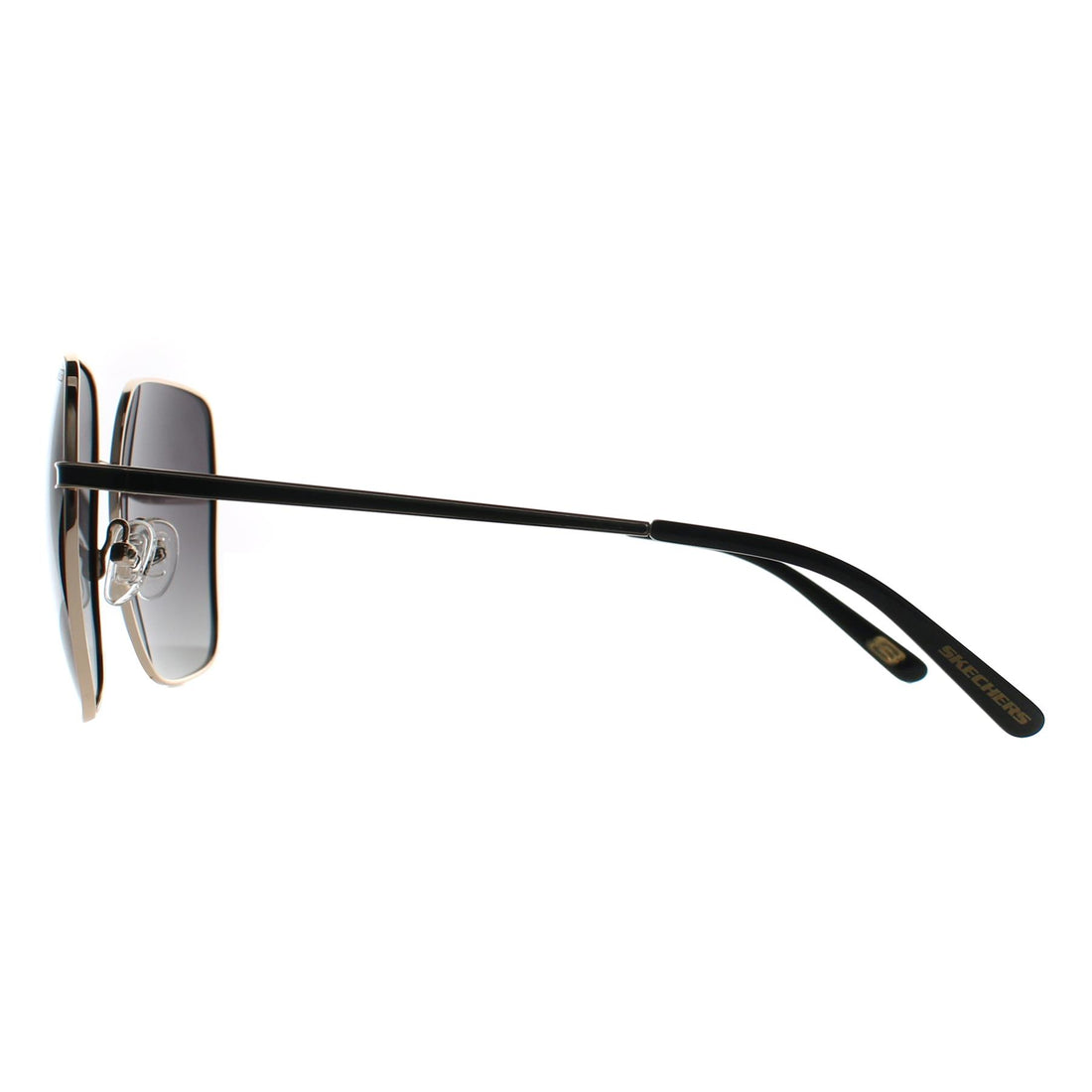 Skechers Sunglasses SE6266 32D Shiny Pale Gold Smoke Polarized
