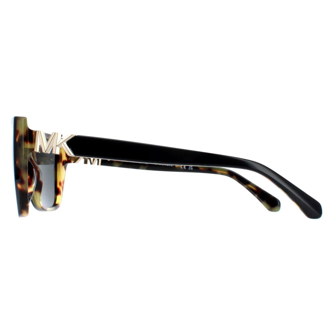 Michael Kors Sunglasses MK2199 Acadia 395087 Bi Layer Black Amber Tortoise Dark Grey