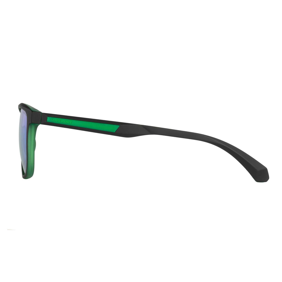 Superdry Sunglasses SDS-5014 104P Matte Black Green Green Mirror Polarized