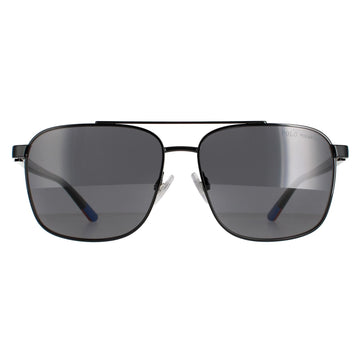Polo Ralph Lauren Sunglasses PH3135 900381 Shiny Black Grey Polarized