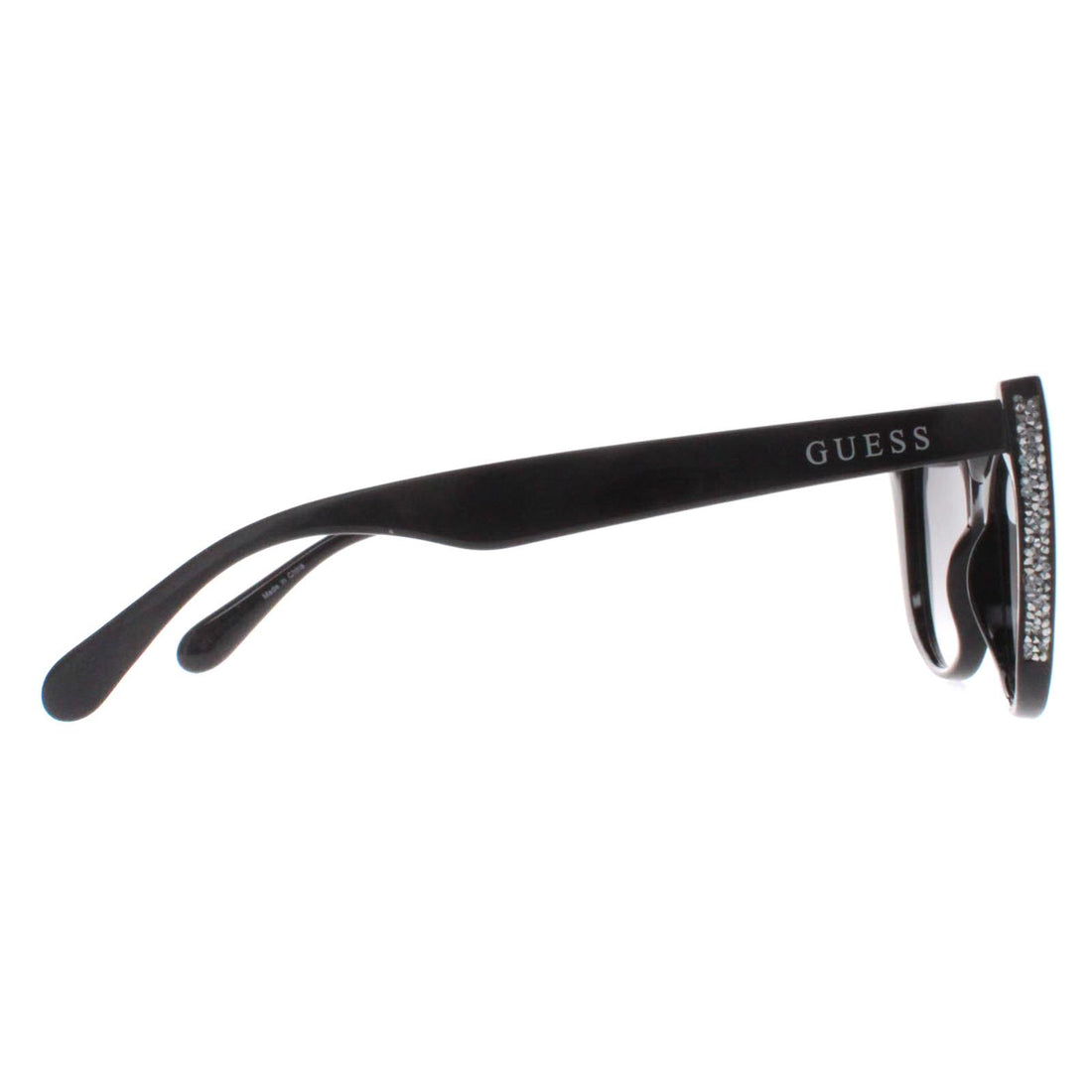 Guess Sunglasses GF0422 01B Shiny Black Smoke Gradient