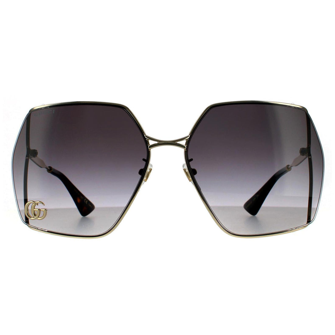 Gucci Sunglasses GG0817S 006 Gold Grey Gradient