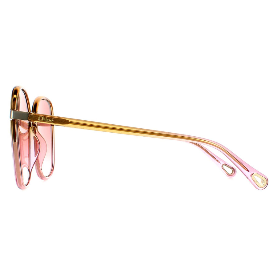 Chloe Sunglasses CH0031S Franky 002 Yellow to Pink Crystal Fade and Gold Pink Gradient