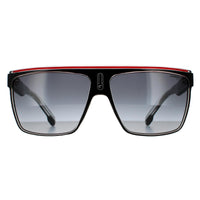 Carrera 22/N Sunglasses Black Crystal White Red / Dark Grey Gradient