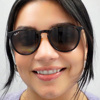 Ray-Ban Sunglasses Erika 4171 601/55 Black & Gunmetal Blue Mirror
