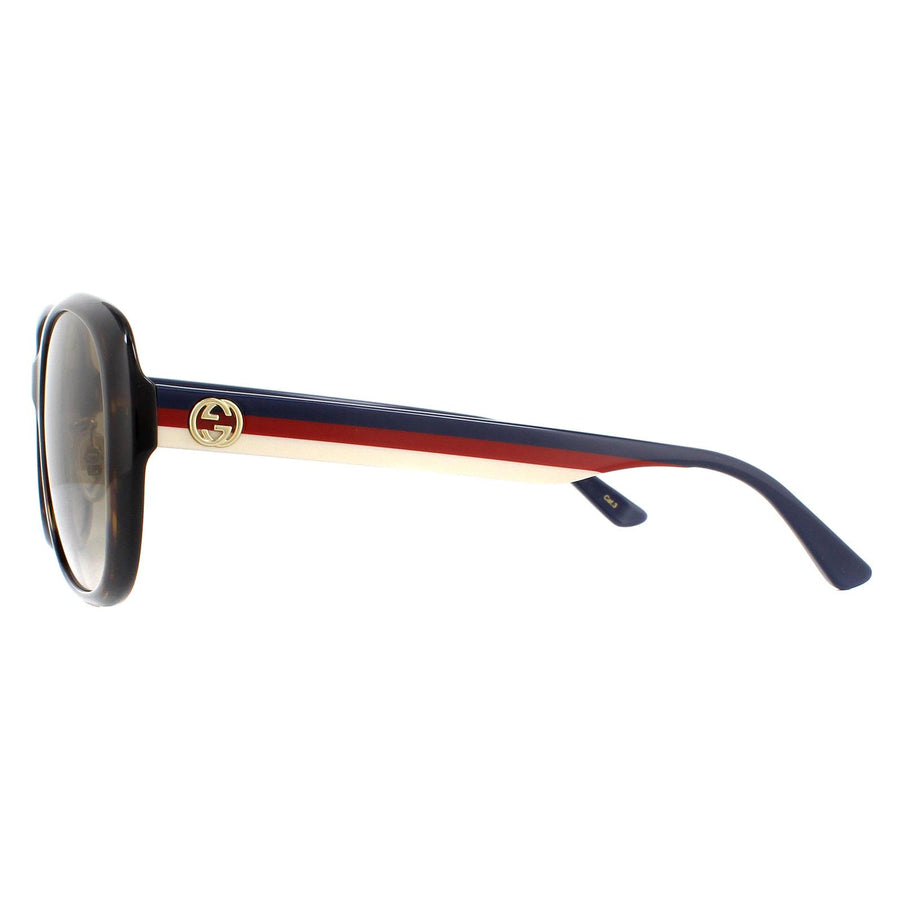Gucci Sunglasses GG0849SK 003 Dark Havana Brown Gradient