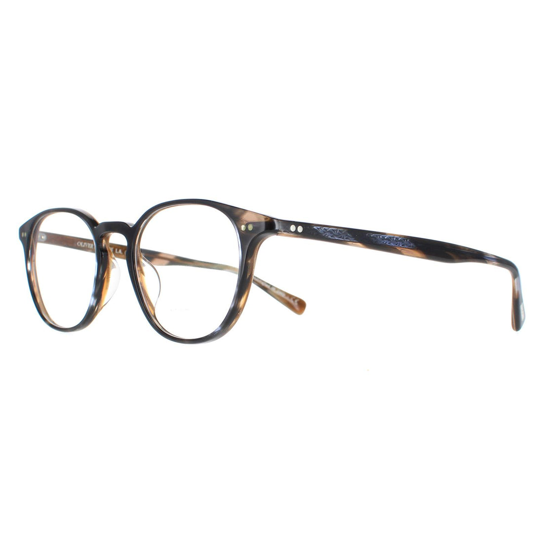 Oliver Peoples Glasses Frames OV5062 Emerson 1683 Navy Bark Brown Horn Men Women