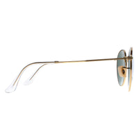 Ray-Ban Sunglasses Round Metal 3447 001 Gold Green 50mm