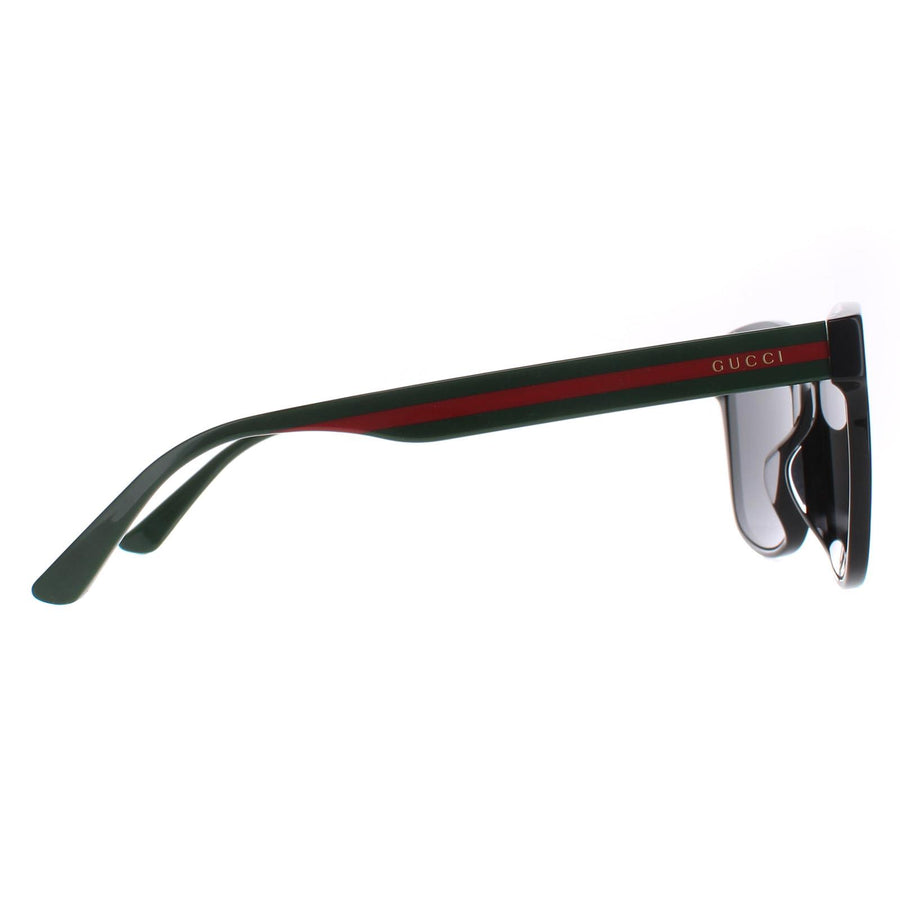 Gucci Sunglasses GG0417SK 001 Black Green and Red Grey