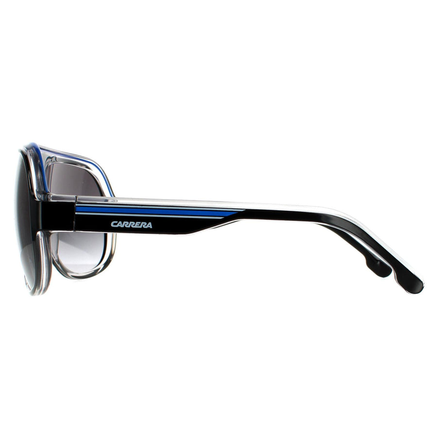 Carrera Sunglasses Speedway/N T5C 9O Black Crystal White Blue Dark Grey Gradient