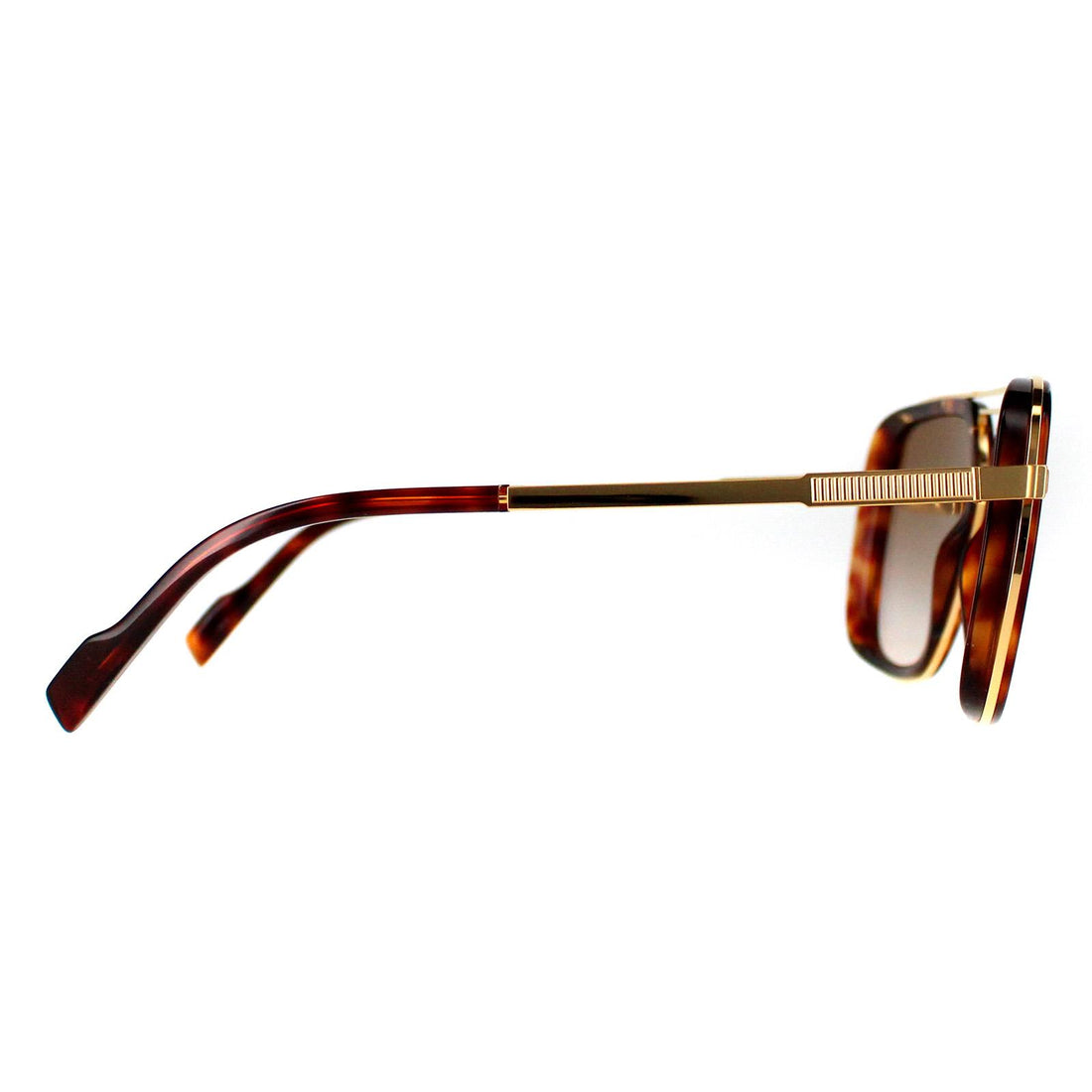 Cutler and Gross Sunglasses 1324 002 Gold Tortoiseshell Brown Flash