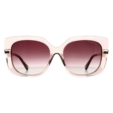 Ted Baker Sunglasses TB1732 Heather 192 Crystal Pink and Gold Brown Gradient