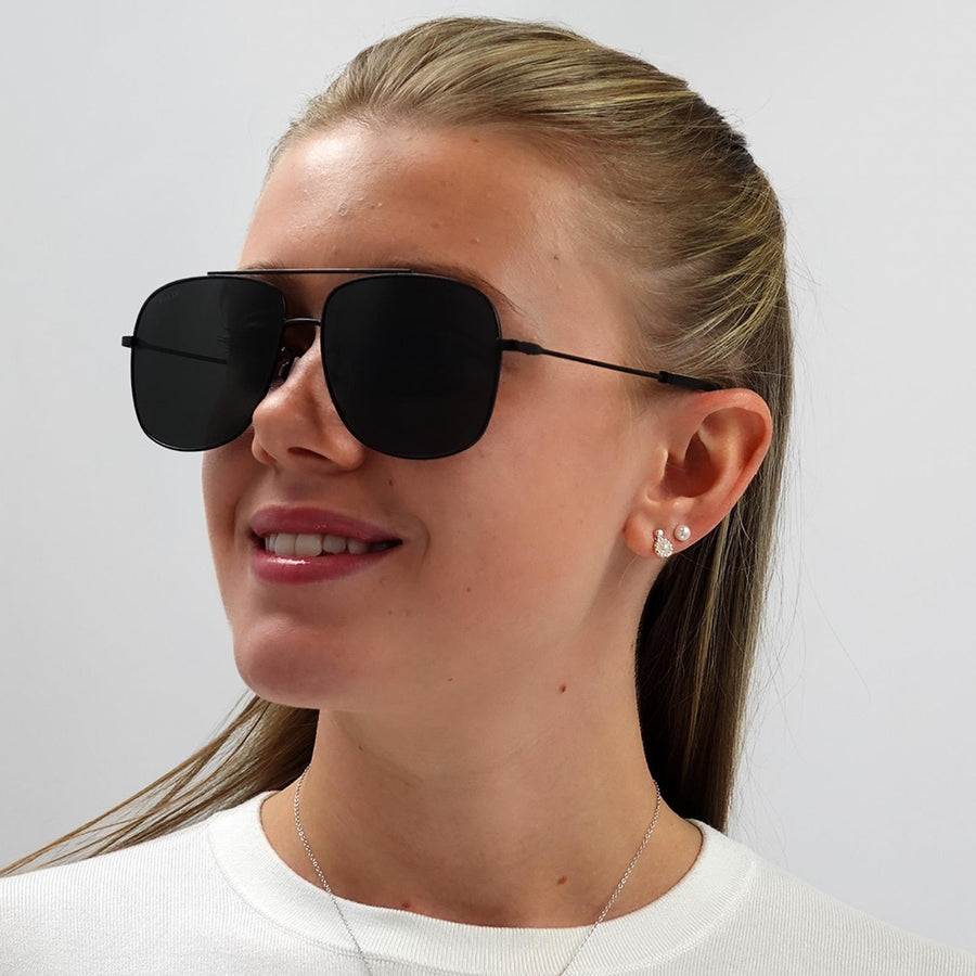 Bally Sunglasses BY0050-K 02D Black Grey Polarised Mirrored