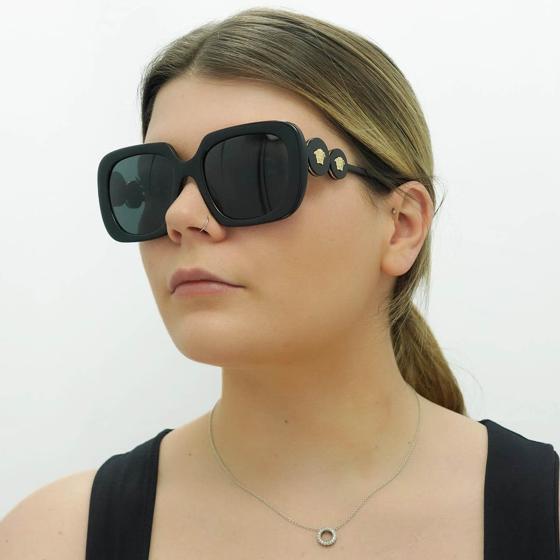 Versace Sunglasses VE4434 GB1/87 Black Dark Grey