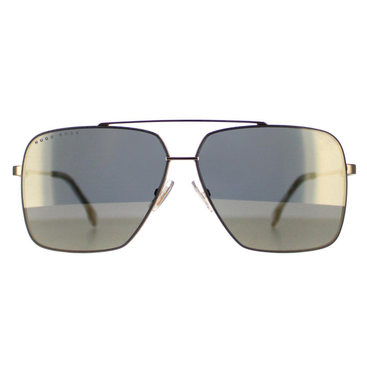 Hugo Boss Sunglasses BOSS 1325/S J5G UE Gold Grey Ivory Mirror