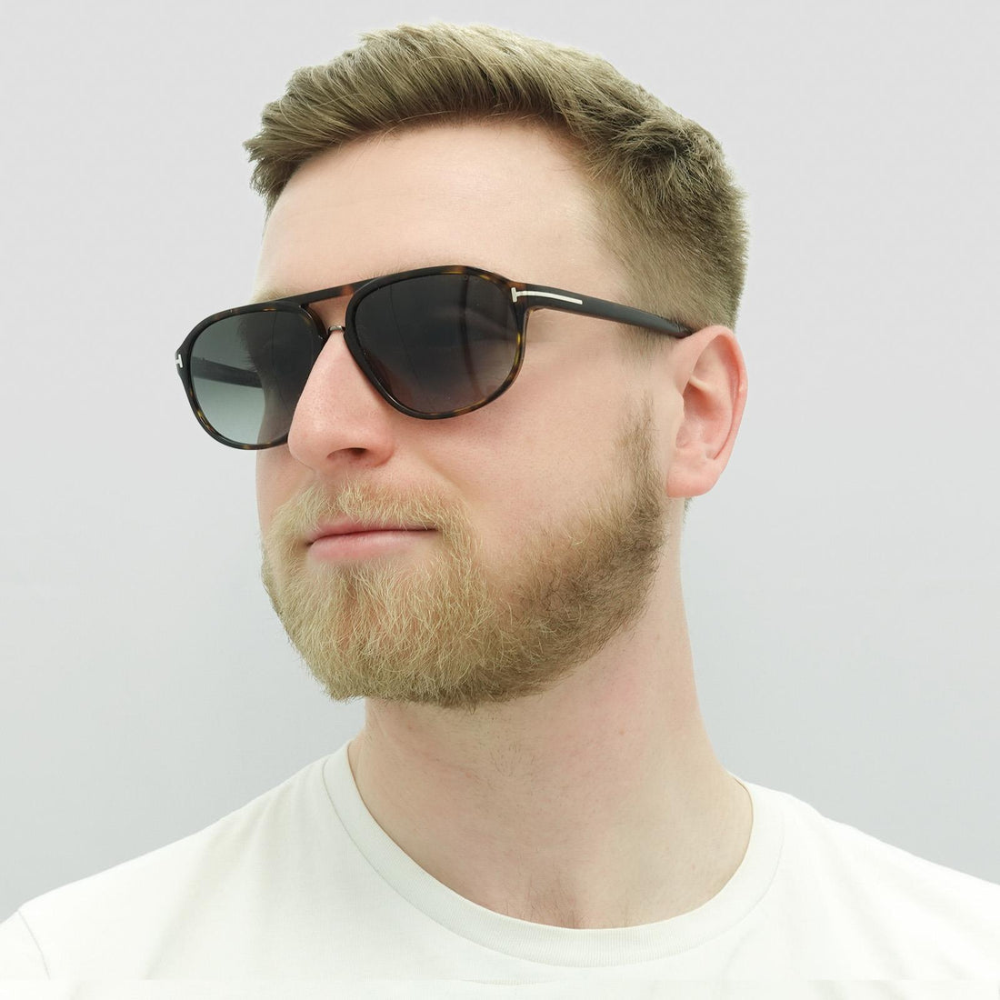 Tom Ford Sunglasses 0447 Jacob 52B Dark Havana Smoke Grey Gradient