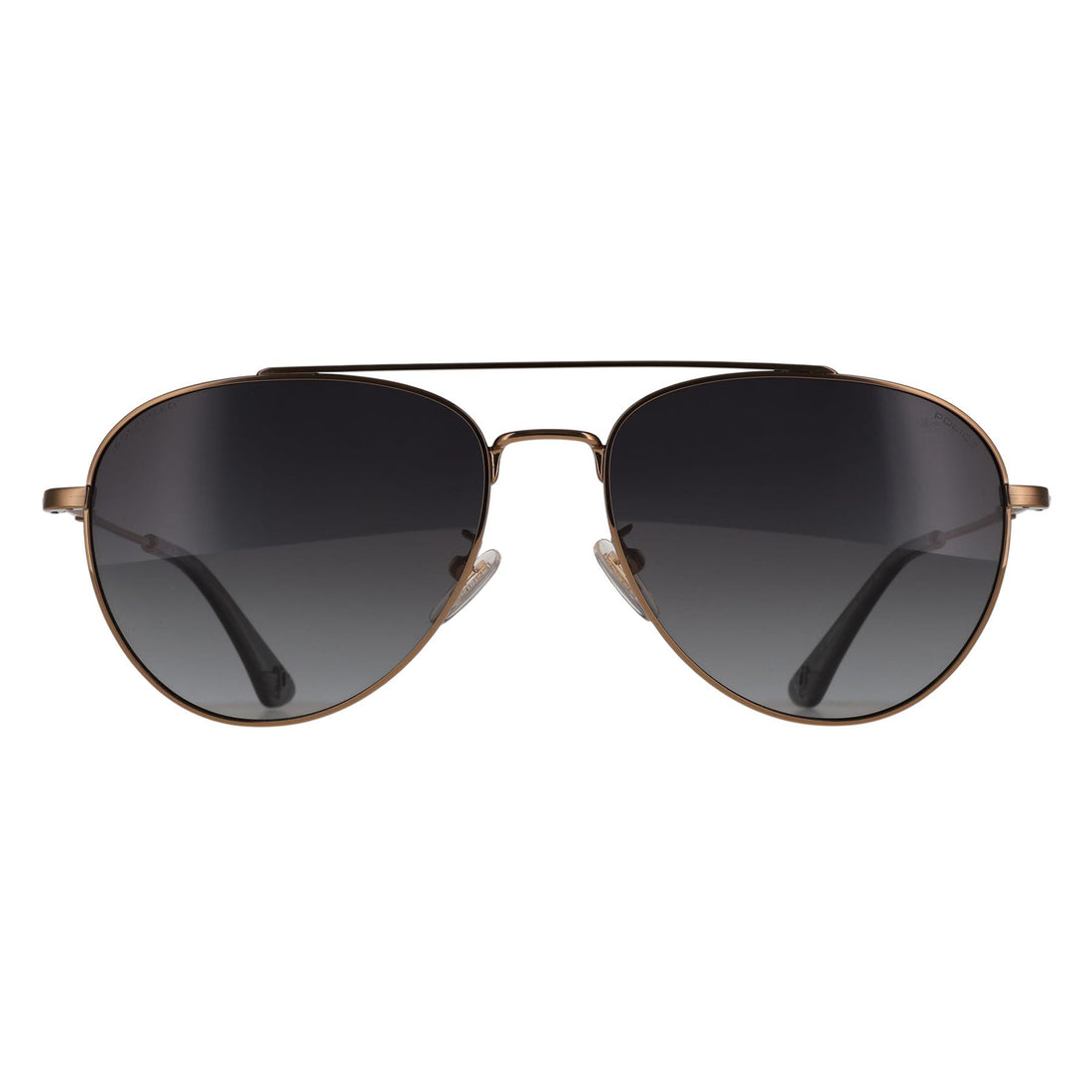 Police Sunglasses SPLP20E Origins Lite 8FFP Shiny Grey Gold Smoke Gradient Polarized