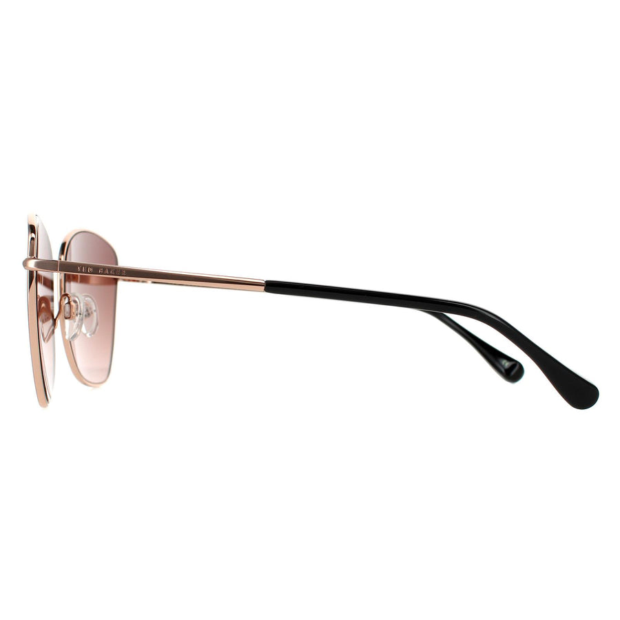 Ted Baker Sunglasses TB1522 Ariel 400 Rose Gold Brown Gradient