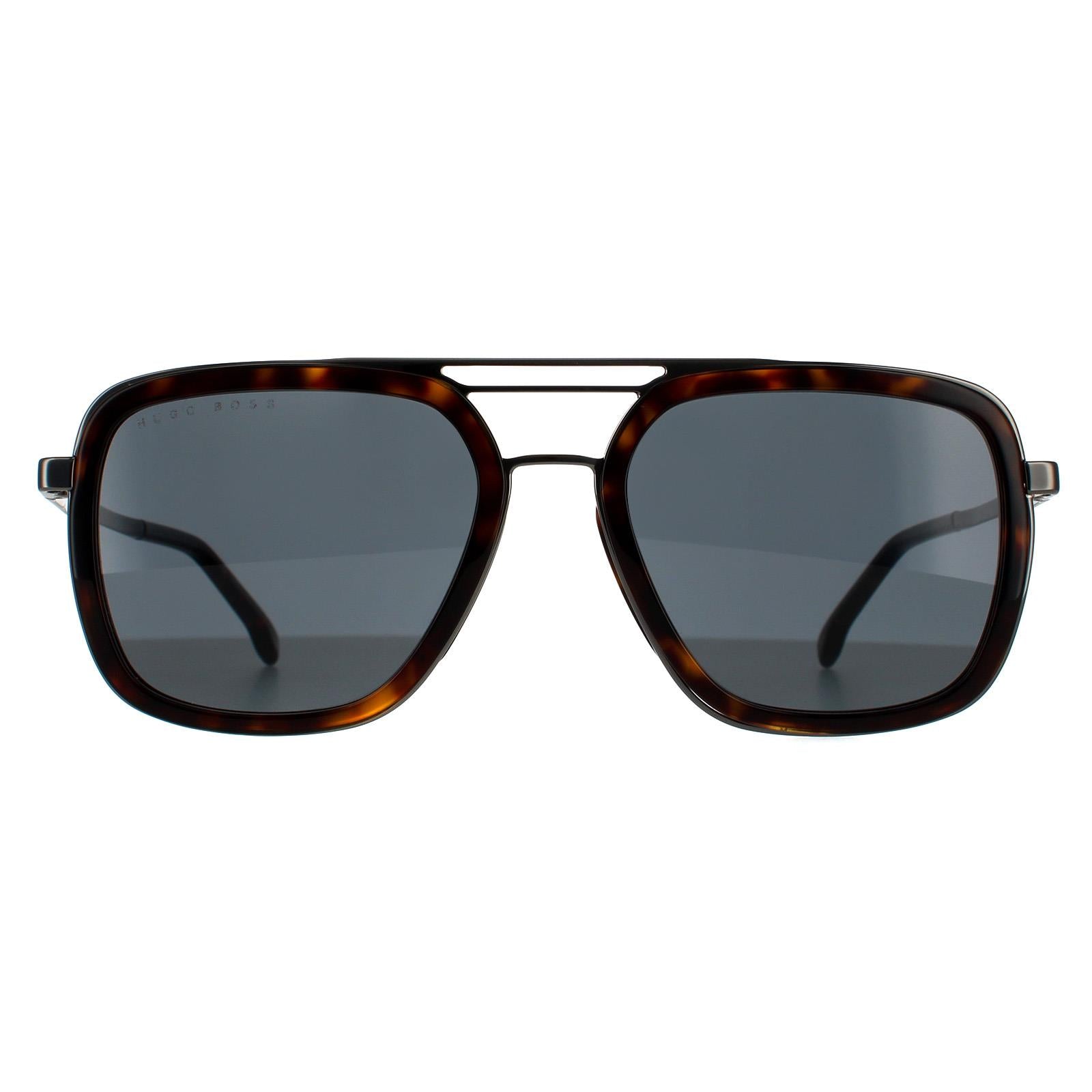 Sunglasses 1235 S 4HU IR Havana Dark Ruthenium