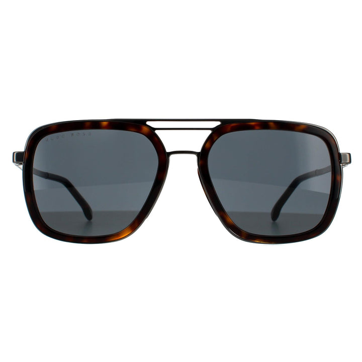 Hugo Boss Sunglasses BOSS 1235/S 4HU IR Havana Dark Ruthenium Grey