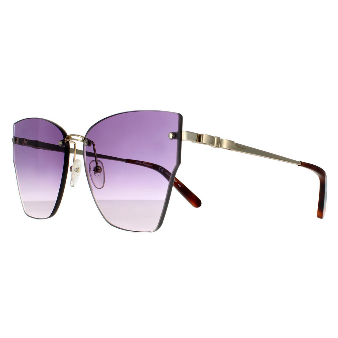 Salvatore Ferragamo Sunglasses SF223S 702 Gold Violet